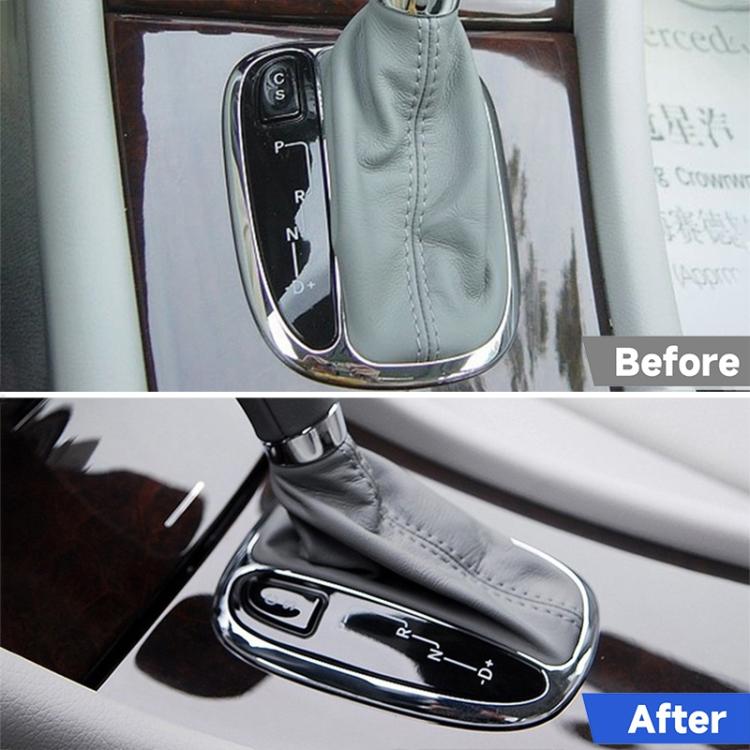รถเกียร์คันโยกชุบตกแต่งกรอบสำหรับ Benz C-Class W203 ก่อน 2007,ซ้ายขับรถ, Gear Lever Plating