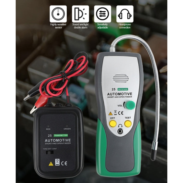 DUOYI DY25 รถเครื่องทดสอบสายสั้น & วงจรเปิด Finder เครื่องทดสอบ Tracer Diagnose Tone Line Finder, DY25