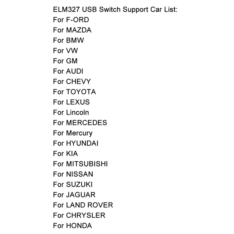 OBD ELM327 V1.5 USB รถ สายวินิจฉัยความผิดพร้อมสวิตช์, ELM327 V1.5 with Switch (Black), ELM327 V1.5 with Switch (Orange)