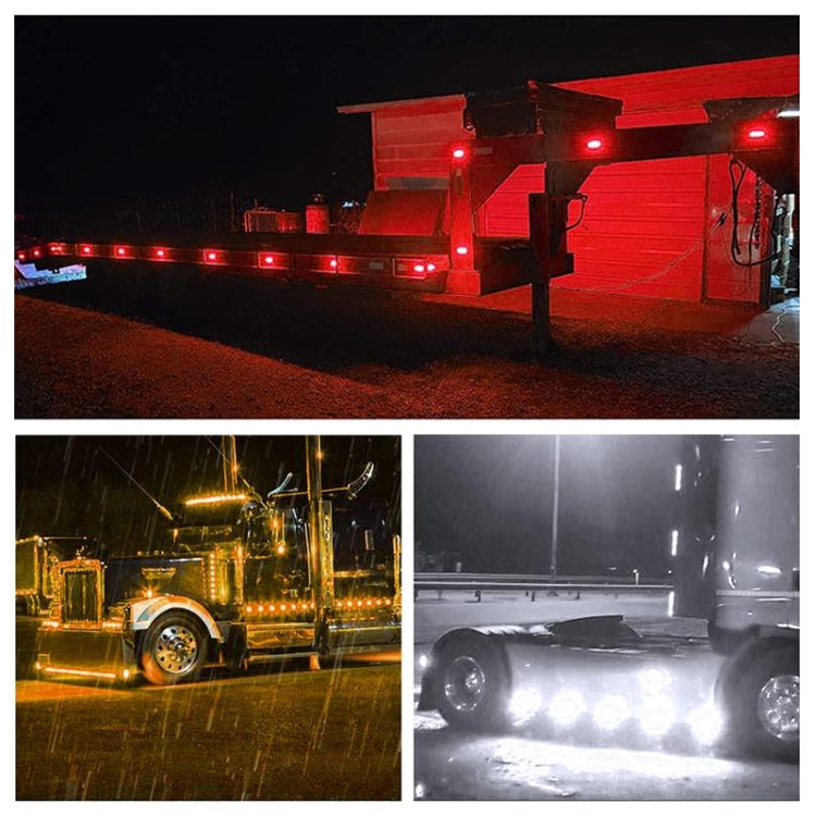 5 ชิ้น MK-327 รถยนต์ / รถบรรทุก 3LEDs ไฟแสดงสถานะเครื่องหมายด้านข้างไฟท้าย, MK-327(Red Light), MK-327(White Light), MK-327(Yellow Light)