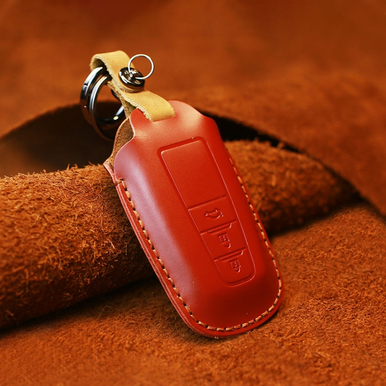 สำหรับรถโตโยต้าฝาครอบป้องกันกุญแจหนังหนังวัวรุ่นสามปุ่ม, For Toyota, Three Keys Version