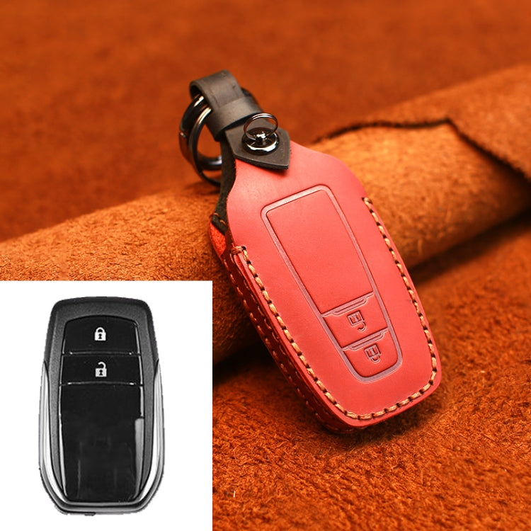 สำหรับรถโตโยต้าฝาครอบป้องกันกุญแจหนังหนังวัวรุ่นสองปุ่ม, For Toyota,Two Keys Version, For Toyota, Two Keys Version