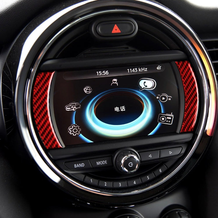 คาร์บอนไฟเบอร์นำทางสติกเกอร์ตกแต่งสำหรับ BMW Mini Cooper Countryman Clubman F54 F55 F56 F60, ซ้ายและขวา Universal, Navigation