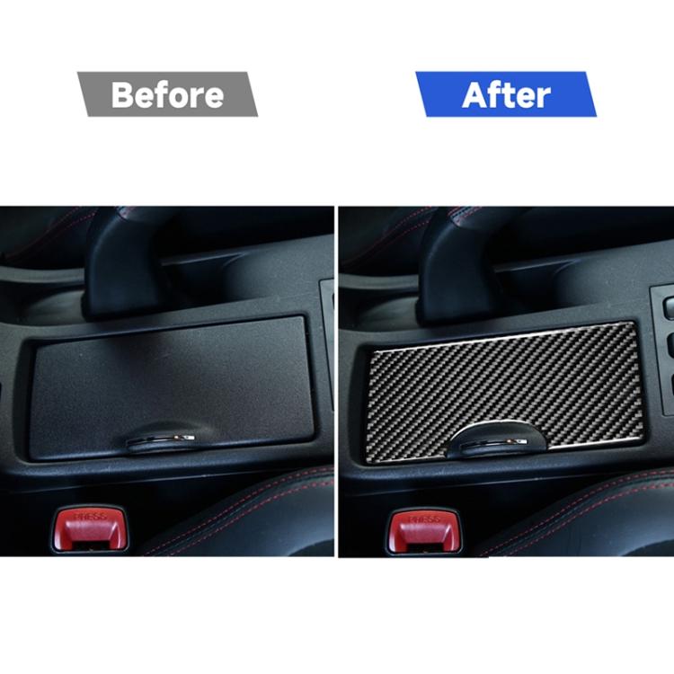 รถคาร์บอนไฟเบอร์ถ้วยผู้ถือสติกเกอร์ตกแต่งสำหรับ Mitsubishi Lancer-EX / EVO / Fortis 9-10th Generation,ซ้ายและขวาไดรฟ์ Universal, Cup Holder