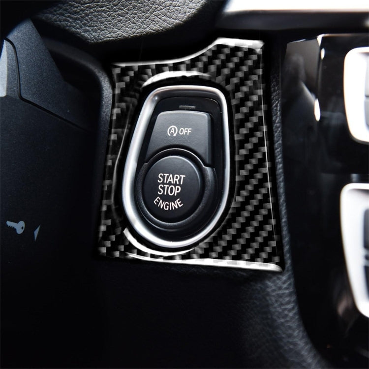 สามสีคาร์บอนไฟเบอร์รถรูกุญแจสติกเกอร์ตกแต่งสำหรับ BMW F30 2013-2018 / F34 2013-2017, เหมาะสำหรับขับรถด้านซ้าย, Key Hole(Three Color), Key Hole