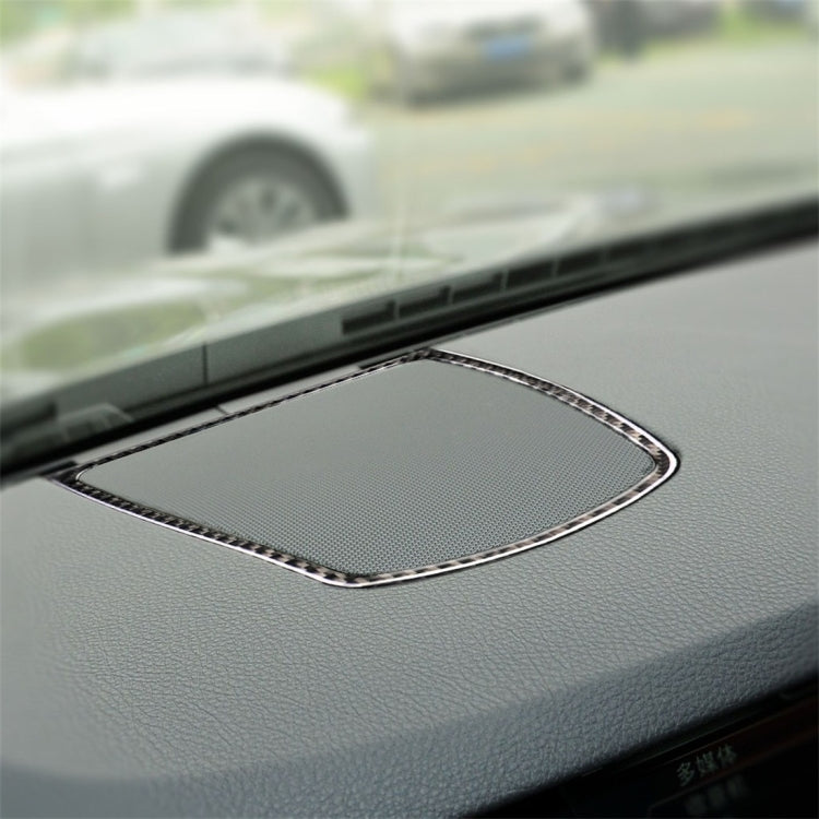 สามสีคาร์บอนไฟเบอร์รถเครื่องดนตรีแตรใหญ่กรอบสติกเกอร์ตกแต่งสำหรับ BMW 5 Series F10 2011-2017, Instrument Big Horn Frame (Three Color), Instrument Big Horn Frame