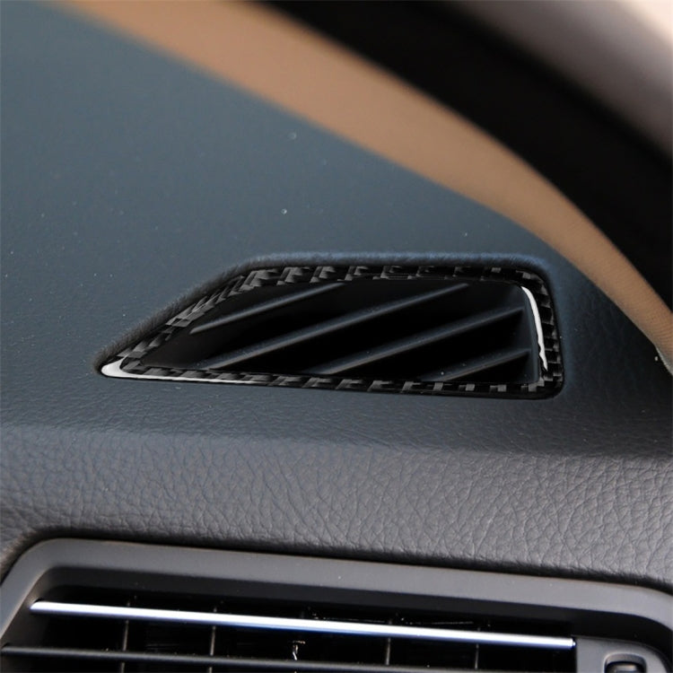 คาร์บอนไฟเบอร์รถ Air Outlet ตกแต่งสติกเกอร์สำหรับ BMW 5 Series F07 5GT 535i 2010-2016, เหมาะสำหรับขับรถด้านซ้าย, Instrument Air Outlet(Three Color), Instrument Air Outlet