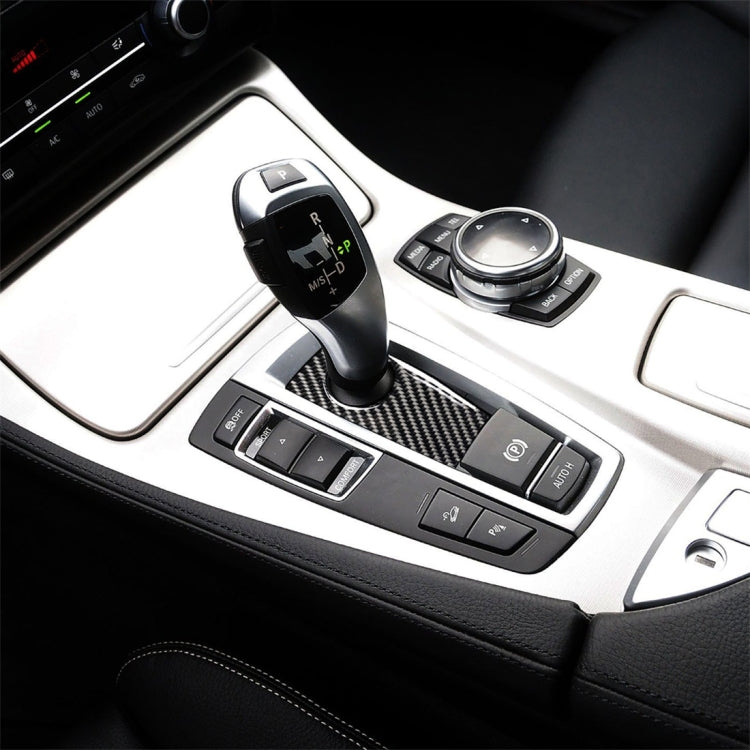 คาร์บอนไฟเบอร์รถ Handbrake ด้านล่างแผงสติกเกอร์ตกแต่งสำหรับ BMW 5 Series F07 F10 F25 F26 / GT X3 X4 2009-2016, เหมาะสำหรับขับรถด้านซ้าย, Handbrake Below Panel(Three Color), Handbrake Below Panel