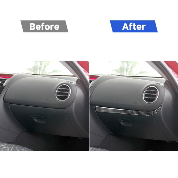 2 ใน 1 คาร์บอนไฟเบอร์ผู้โดยสารด้านข้างเก็บสติกเกอร์ตกแต่งสำหรับ Mazda RX8 2004-2008, ซ้ายและขวา Universal, Passenger Side Storage