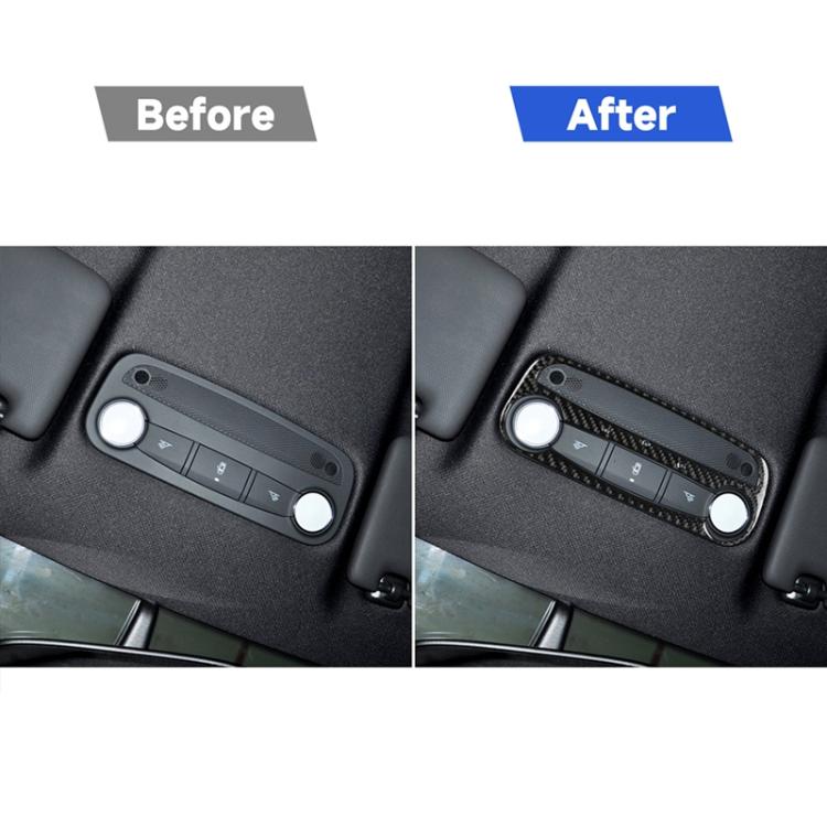 คาร์บอนไฟเบอร์ไฟอ่านหนังสือสติกเกอร์ตกแต่งสำหรับ Audi TT 8n 8J MK123 TTRS 2008-2014, ซ้ายและขวา Universal, Reading Light