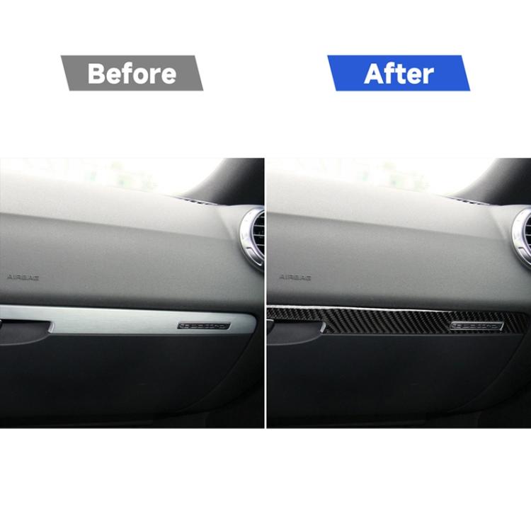 รถคาร์บอนไฟเบอร์ที่นั่งผู้โดยสารแถบตกแต่งสำหรับ Audi TT 8n 8J MK123 TTRS 2008-2014, ไดรฟ์ซ้าย, Passenger Seat , Left Drive