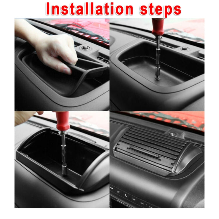 แดชบอร์ดรถจัดเก็บกล่อง ABS ถาดคอนโซลกลางสำหรับ JEEP Wrangler และไม่จำกัด JK 2012-2017, For Jeep Wrangler & Unlimited JK 2012-2017