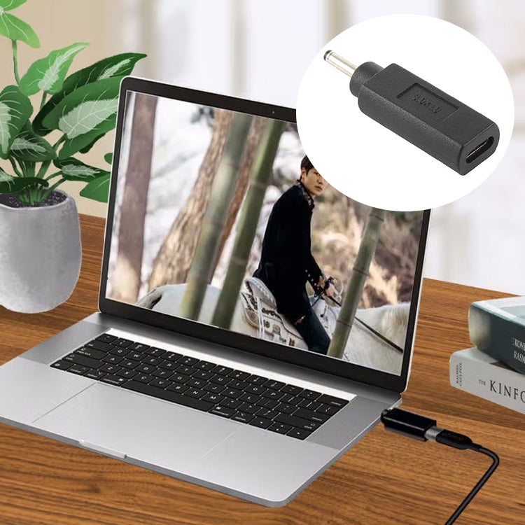 USB-C / Type-C ตัวเมียถึง 3.0 x 1.0 มม. ปลั๊กอะแดปเตอร์ตัวผู้ เชื่อมต่อ, 3.0 x 1.0mm