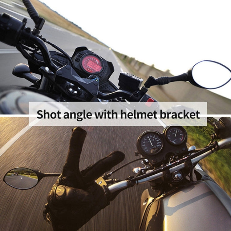 เข็มขัดติดหมวกกันน็อค + เคสกันน้ำสำหรับ GoPro HERO7 Black / 6/5, Helmet Belt Mount +Waterproof Case