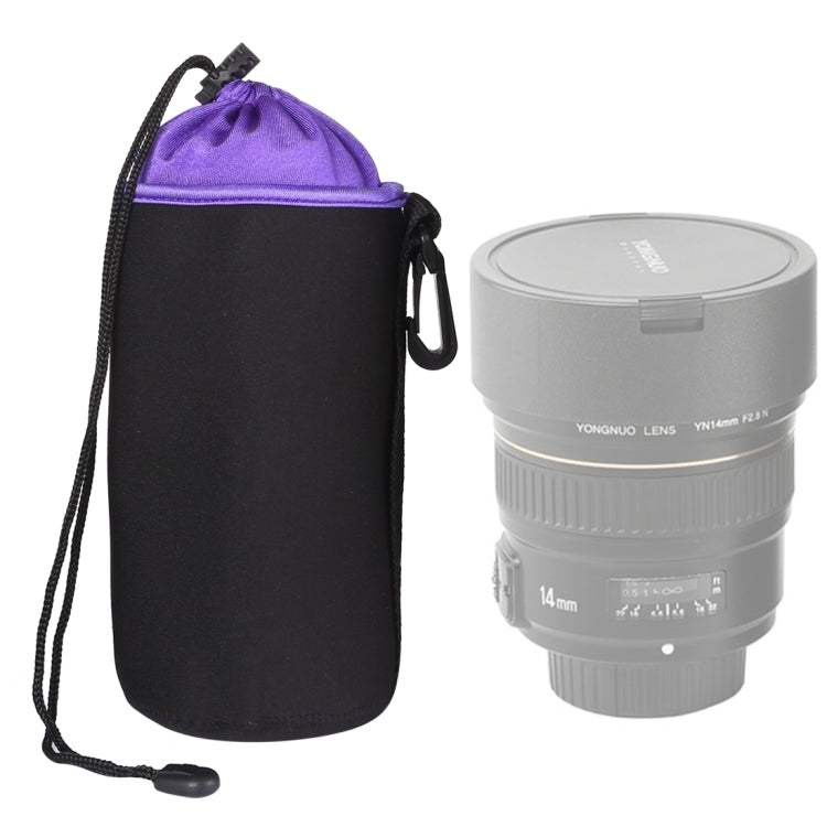 กระเป๋าใส่เลนส์กล้อง SLR กระเป๋าใส่เลนส์เดี่ยวขนาดเล็กเลนส์ถุงน้ำดีด้านในกระเป๋ากันน้ำ Plus กำมะหยี่หนาเส้นผ่านศูนย์กลาง: 10 ซม. ความสูง: 14 ซม., Diameter: 10cm, Height: 14cm