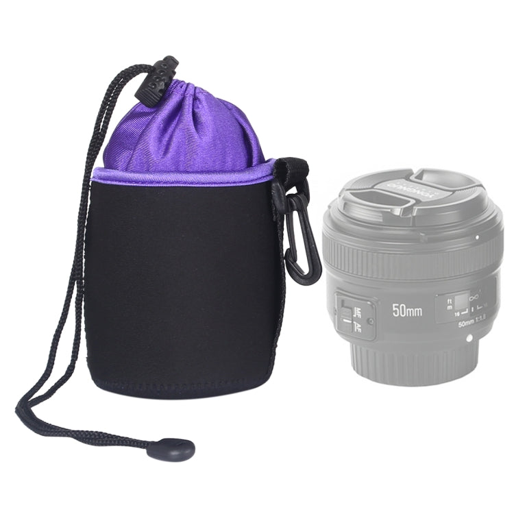 กระเป๋าใส่เลนส์กล้อง SLR กระเป๋าใส่เลนส์เดี่ยวขนาดเล็กเลนส์ถุงน้ำดีด้านในกระเป๋ากันน้ำ Plus กำมะหยี่หนาเส้นผ่านศูนย์กลาง: 8.5 ซม. ความสูง: 10 ซม., Diameter: 8.5cm, Height: 10cm