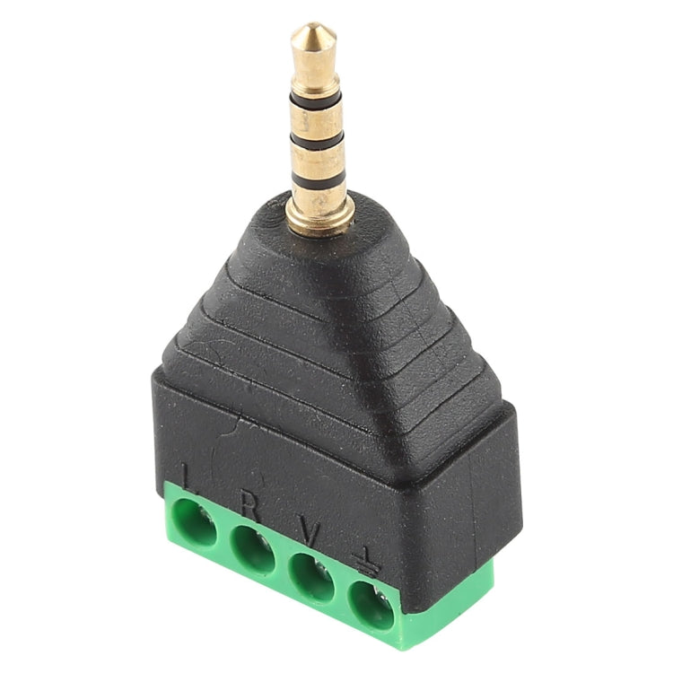 ปลั๊กตัวผู้ขนาด 3.5 มม. 4 เสา 4 พินขั้วต่อเสียงสเตอริโอ, 3.5mm Male (4 Pin)