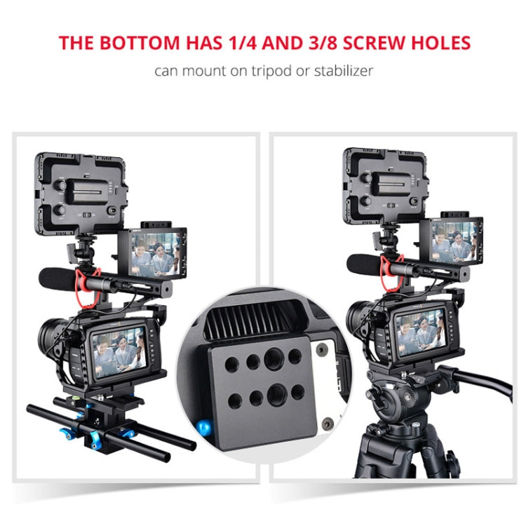 YELANGU C9-A YLG0911A จัดการวิดีโอ กล้อง โคลงกรงสำหรับ DJI BMPCC 4K, C9-A