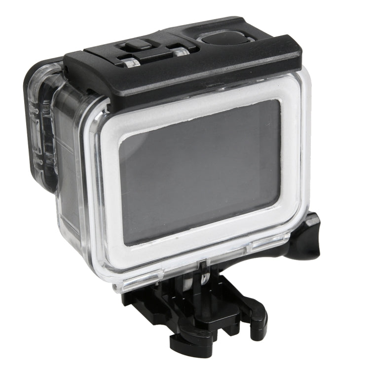 สำหรับ GoPro HERO5 30m เคสกันน้ำ PC และ ABS + ฝาครอบด้านหลังแบบสัมผัสพร้อมหัวเข็มขัดแบบพื้นฐานและสกรูแบบยาวขนาด Backcover: 7 x 6 ซม., Protective Case