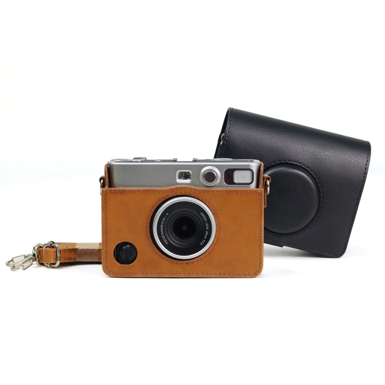 Retro Full Body กล้อง กระเป๋าหนัง PU พร้อมสายคล้องสำหรับ FUJIFILM instax mini Evo, For FUJIFILM instax mini Evo Retro