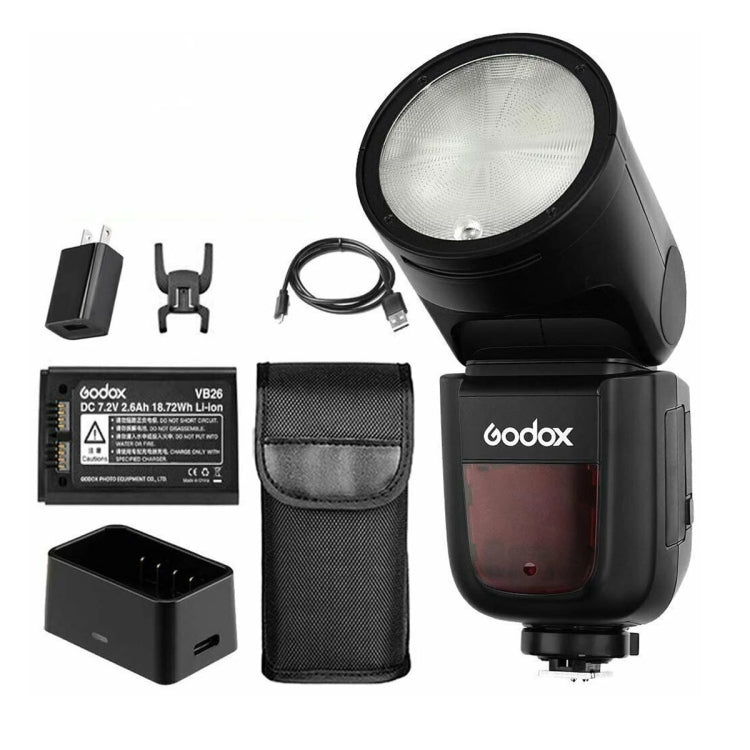 Godox V1F หัวกลม TTL แฟลช Speedlite สำหรับ FUJIFILM, V1F for FUJIFILM