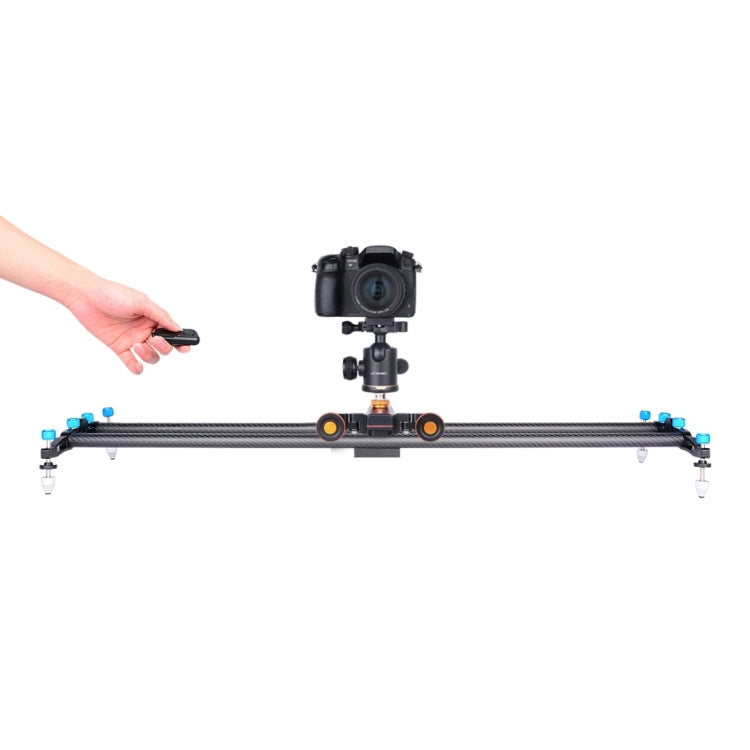 YELANGU L4X กล้องล้อ Dolly II ตัวเลื่อนรางไฟฟ้า 3 ล้อวิดีโอรอกรถดอลลี่กลิ้งพร้อมรีโมทคอนโทรลสำหรับกล้อง DSLR / Home DV, GoPro, สมาร์ทโฟน, โหลด: 3 กก., L4X Dolly Car Black