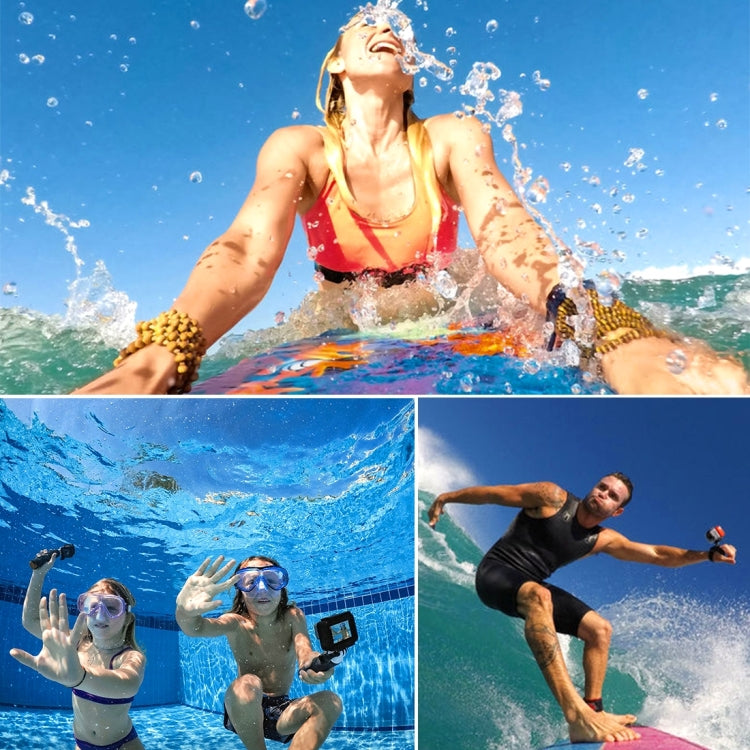 2 in 1 สำหรับ GoPro HERO6 / 5 หน้าจอสัมผัสฝาหลัง + กล่องป้องกันที่อยู่อาศัยกันน้ำ 45 ม. (ต้องถอดเลนส์เมื่อติดตั้ง) พร้อมหัวเข็มขัดพื้นฐานและสกรูตะกั่ว, Need to Disassemble Lens