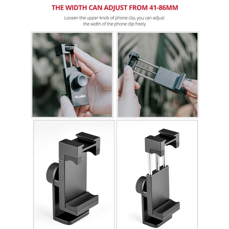 YELANGU L4X Camera Wheel Dolly + PC03 Phone Clamp with Remote, โหลด: 3kg, L4X Dolly+ PC03 Phone Clamp