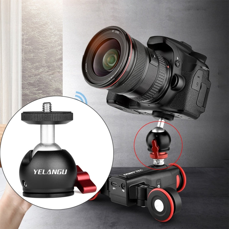 YELANGU 360 องศา Panoramic Metal ขาตั้ง หัวบอลอะแดปเตอร์สำหรับ Dolly Car, Ball Head Adapter