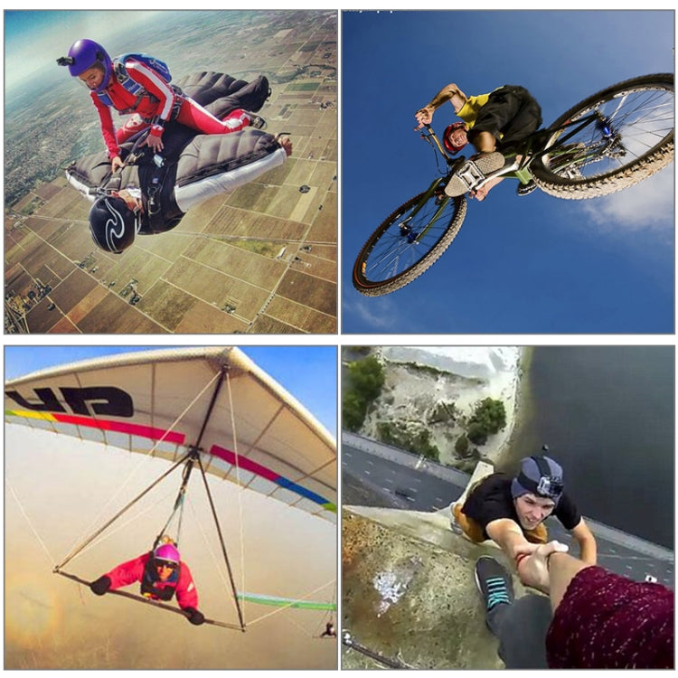 หมวกกันน็อคชุดติดตั้งด้านหน้าสำหรับ GoPro Hero11 Black / HERO10 Black / 9 Black / 8 Black / 7 / 6 / 5 / 5 เซสชัน / 4 เซสชัน / 4 / 3 + / 3 / 2 / 1, DJI Osmo Action และกล้องแอ็คชั่นอื่น ๆ, Mount Bundle Set