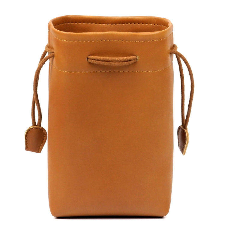 Universal Vintage PU Leather Bundle Pocket Case Bag สำหรับกล้องมินิโพลารอยด์และกล้องดิจิตอลที่ไม่มีเลนส์พร้อมเชือก ขนาด: 19.5 ซม. x 11.5 ซม. x 7.5 ซม.