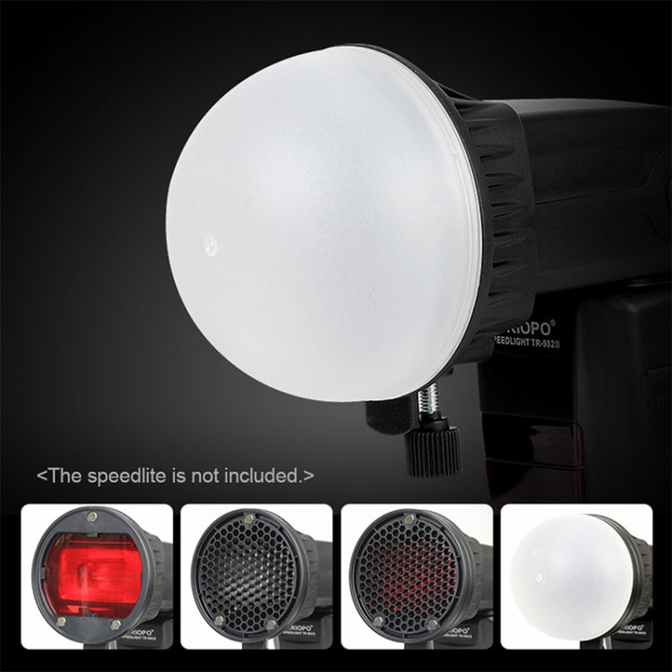 TRIOPO TR-08 แฟลช Speedlite แม่เหล็กรังผึ้งชุดซอฟต์บ็อกซ์พร้อมฟิลเตอร์สีแม่เหล็ก 4 ชิ้น, TR-08