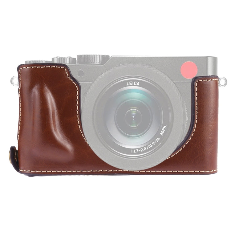1/4 นิ้วด้ายหนัง PU กล้องครึ่งเคสสำหรับ Leica D'LUX TYP 109, For Leica D109, For Leica D901