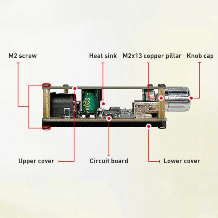 50W MP3 สเตอริโอเครื่องขยายเสียงดิจิตอลบลูทูธโมดูลเครื่องขยายเสียงพร้อมเปลือก, With Shell