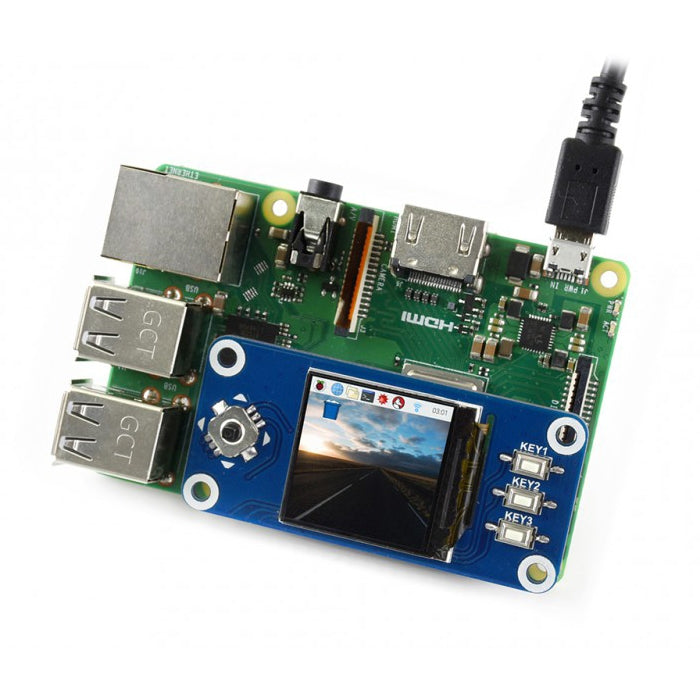 WAVESHARE 240x240 1.3 นิ้ว IPS จอแสดงผล LCD HAT สำหรับ Raspberry Pi, 1.3inch LCD HAT