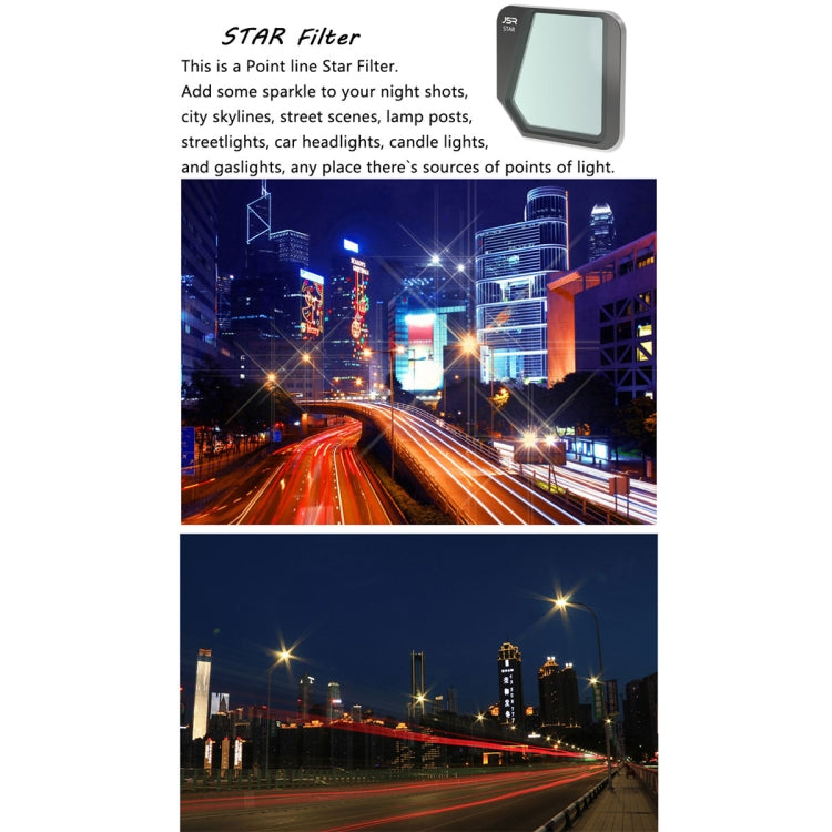 ฟิลเตอร์เลนส์เอฟเฟกต์ JSR Drone Star สำหรับ DJI Mavic 3, Star Effect