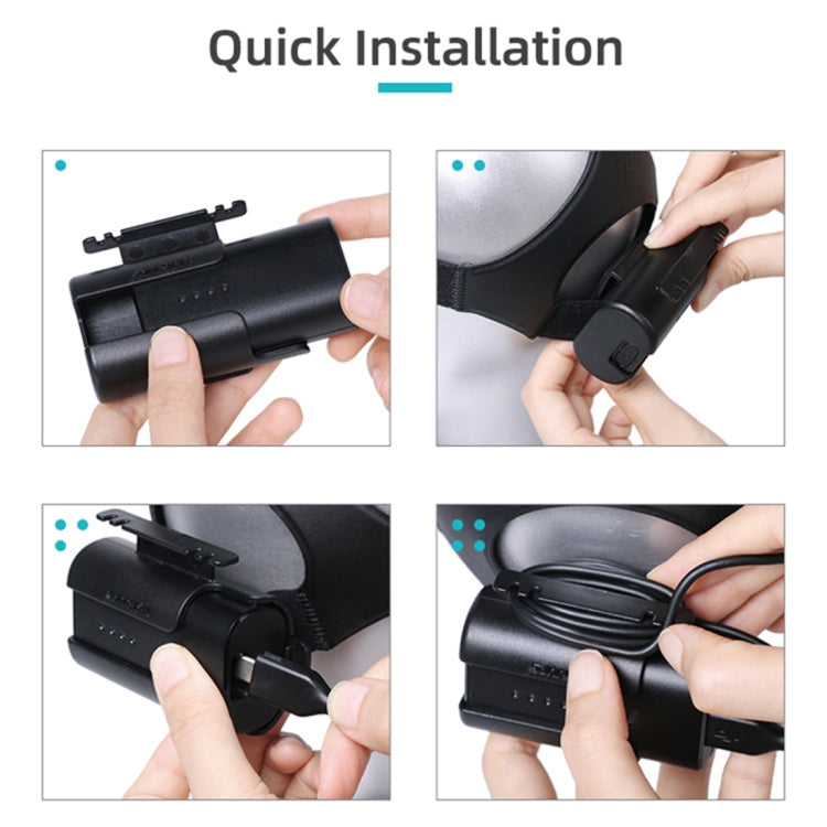 Sunnylife แบตเตอรี่ ที่ใส่คลิปการจัดการสายเคเบิล Winder เคส สำหรับ DJI FPV Goggles V2, Sunnylife Battery Bracket