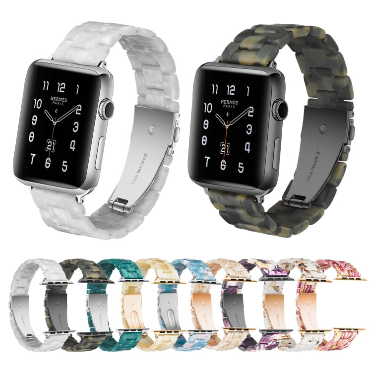 สายนาฬิกาเรซิ่นแฟชั่นเรียบง่ายสำหรับ, For Apple Watch Series 4 40mm & Series 3 & 2 & 1 38mm, For Apple Watch Series 4 44mm & Series 3 & 2 & 1 42mm