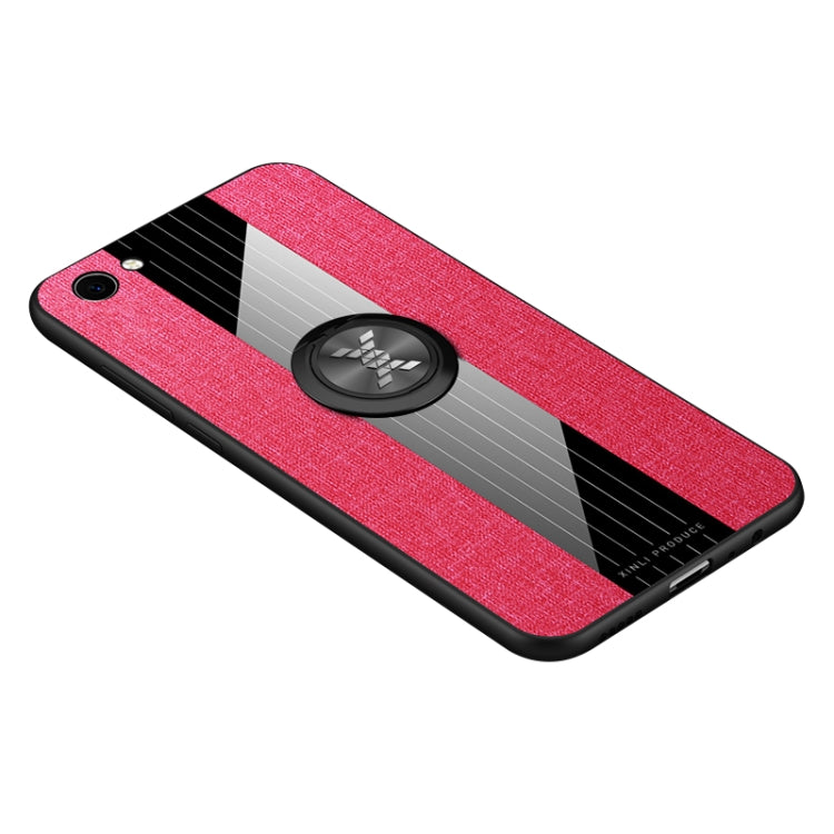 XINLI Stitching Cloth Texture เคส TPU กันกระแทกพร้อมตัวยึดแหวน, For Vivo X21i, For Vivo X27, For Vivo Y91, For Vivo Y95, For Vivo X23, For Vivo Y3 / Y17, For Vivo Y66, For Vivo Y71