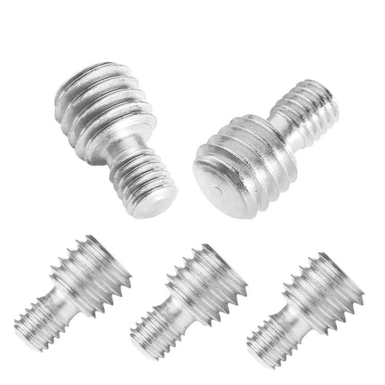 BEXIN LS037 2 PCS M6 ถึง 3/8 นิ้วสกรูแปลงอะแดปเตอร์สกรูกล้อง, LS037