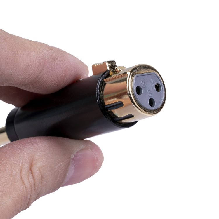LZ1165G 6.35 มม.สเตอริโอชายไป XRL หญิงอะแดปเตอร์เสียงไมโครโฟนสเตอริโอลำโพง CONNECTOR, LZ1165G