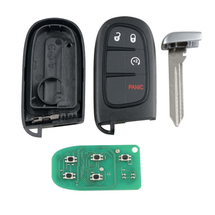 ปุ่มควบคุมระยะไกลรถยนต์ 4 ปุ่ม GQ4-54T ID46 ชิป 433MHZ สำหรับ Dodge RAM, For Dodge RAM