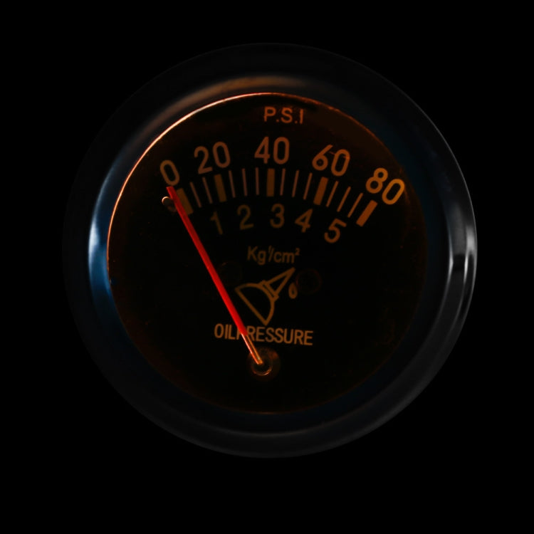 รถดัดแปลง 12V Universal 52 มม.เครื่องวัดความดันน้ำมันกล, Mechanical Oil Pressure Gauge
