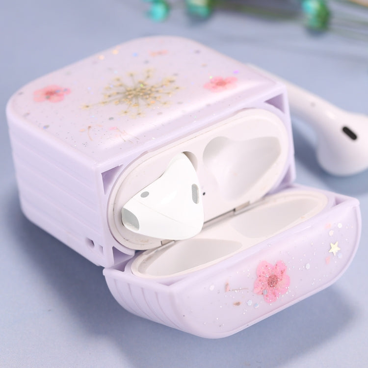 สำหรับ AirPods 1 / 2 Gypsophila ดอกไม้รูปแบบเคสหูฟังไร้สาย, For AirPods 1 / 2