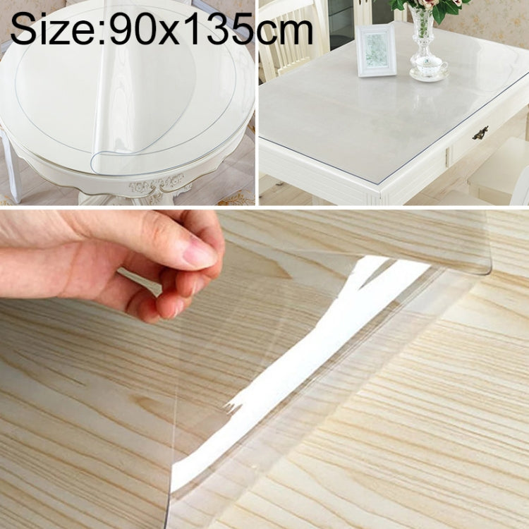 ผ้าปูโต๊ะแก้วใส ผ้าปูโต๊ะกันน้ำ PVC หนา 1 มม, 80x135cm, 85x135cm, 85x140cm, 90x120cm, 90x130cm, 90x135cm