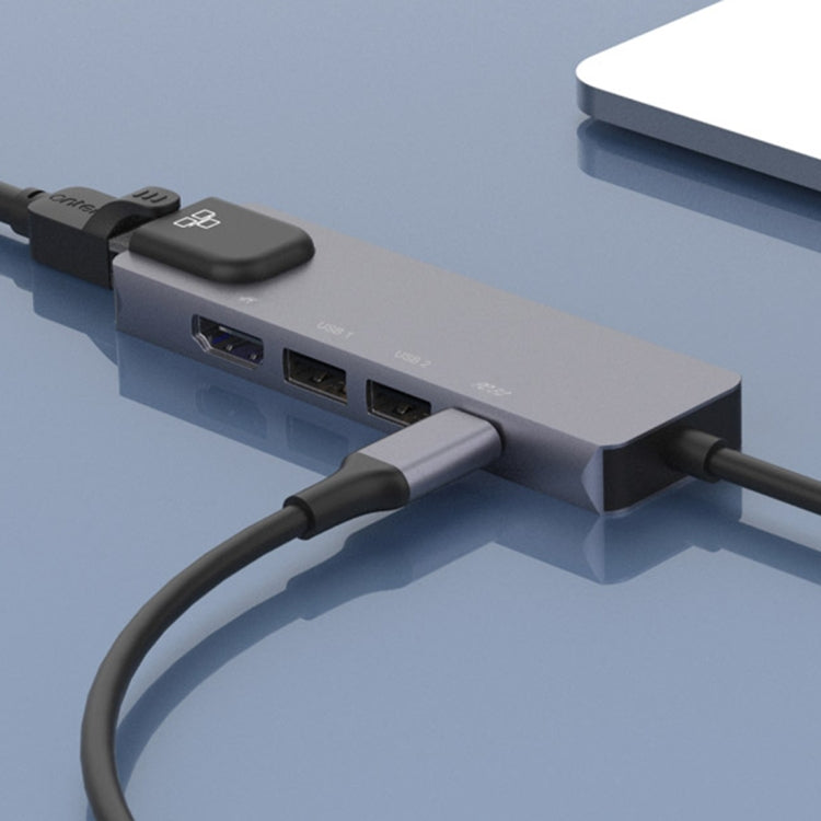 Onten OTN-UC920S USB-C / Type-C สถานีเชื่อมต่อฮับมัลติฟังก์ชั่นแบบพกพา, OTN-UC920S