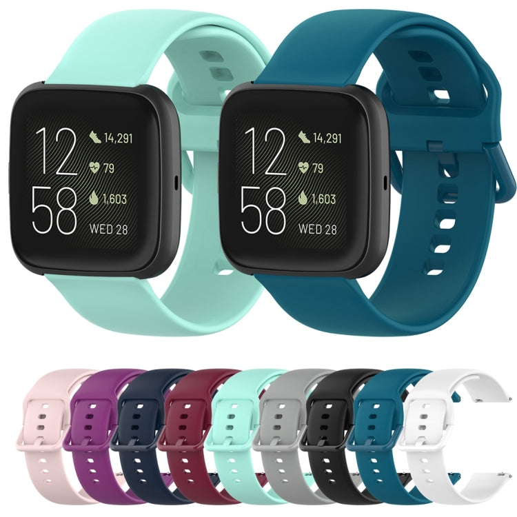 สายนาฬิกาข้อมือซิลิโคนหัวเข็มขัดสีสำหรับ Fitbit Versa 2 / Versa / Versa Lite / Blaze, Size: S, Size: L