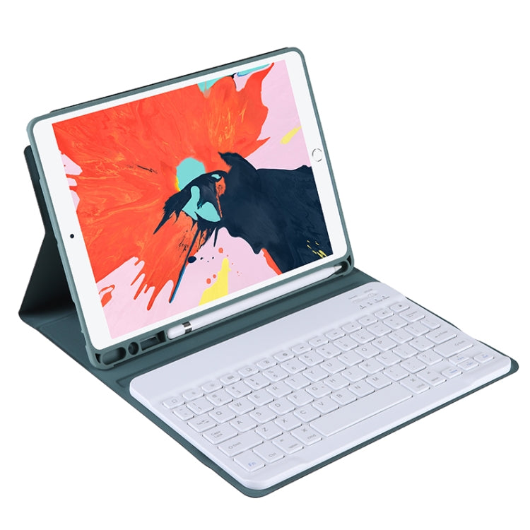 T102B สำหรับ iPad Air / Pro 10.5 นิ้ว (2019) เคสป้องกันคีย์บอร์ดบลูทูธสีลูกกวาด TPU พร้อมขาตั้งและช่องเสียบปากกา, For iPad Air 10.5 inch (2019)