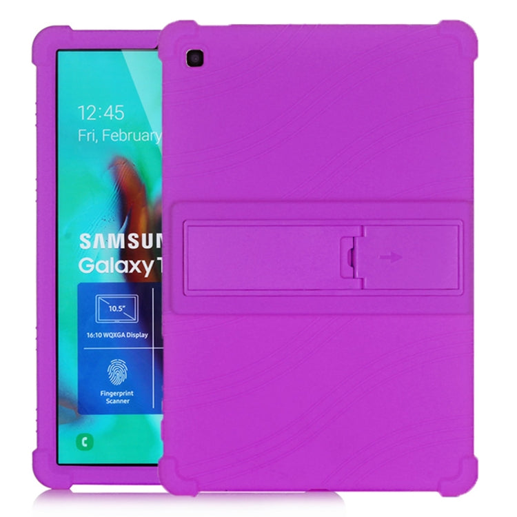 เคสซิลิโคนสำหรับแท็บเล็ตพีซีพร้อมตัวยึดที่มองไม่เห็น, For Galaxy Tab A 10.1 (2019) T510, For Galaxy Tab S5e T720