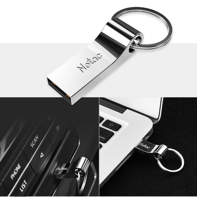 Netac U275 64GB USB 2.0 ดิสก์ U การเข้ารหัสที่ปลอดภัยอลูมิเนียมอัลลอยด์, 64GB